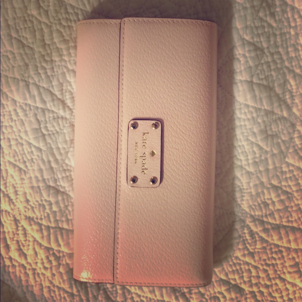 Kate Spade leather light pink wallet